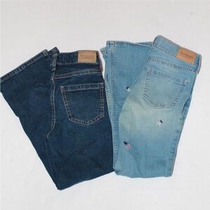 Abercrombie Kids Jeans Duo - Dark Indigo & Light Blue Floral